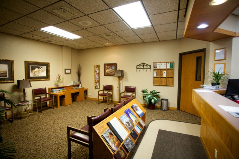 Spacious waiting room