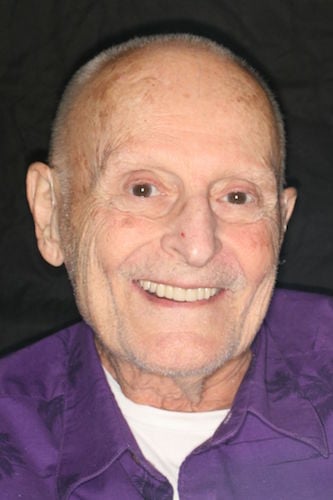 After image of a smiling elderly man