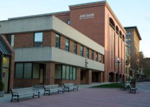 Outside view of the office building.